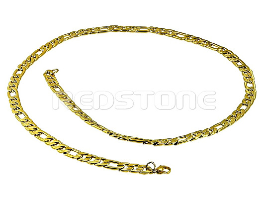 Pozlátená retiazka z chirurgickej ocele - 600/7 mm